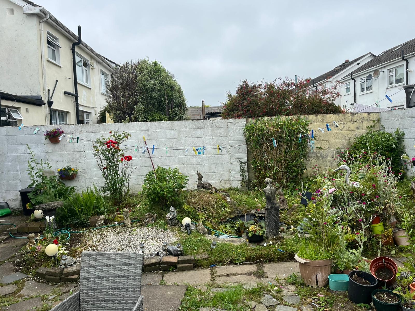 Cottage flower garden